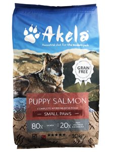 Akela 80/20 Scottish Salmon Small Paws Grain Free 10 kg Akela 80/20 Scottish Salmon Small Paws Grain Free 10 kg